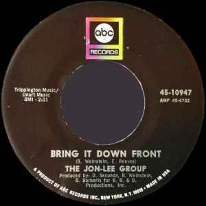 The Jon-Lee Group - Bring It Down Front / Pork Chops album cover