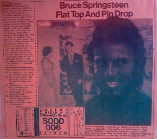 Bruce Springsteen – Flat Top And Pin Drop (1976, Vinyl) - Discogs