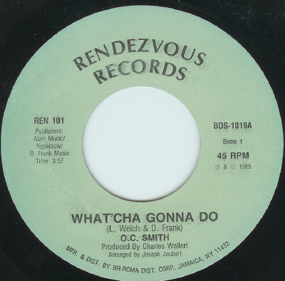 O.C. Smith – What'cha Gonna Do (1985, Vinyl) - Discogs