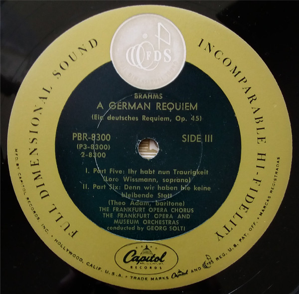 Album herunterladen Johannes Brahms, Georg Solti, Lore Wissmann - A German Requiem
