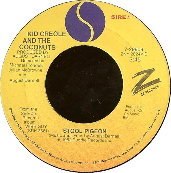 Kid Creole And The Coconuts Stool Pigeon (1982, Vinyl) Discogs