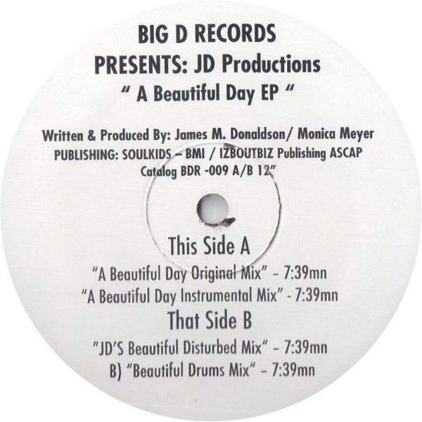 JD Productions – A Beautiful Day EP (2007, Vinyl) - Discogs