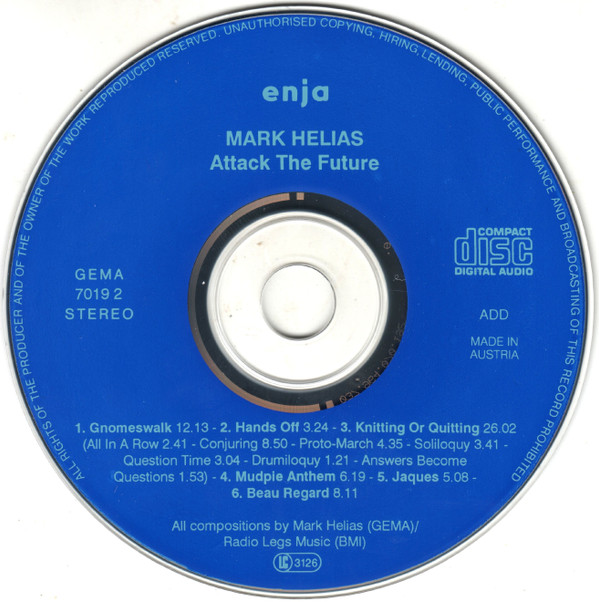 baixar álbum Mark Helias - Attack The Future