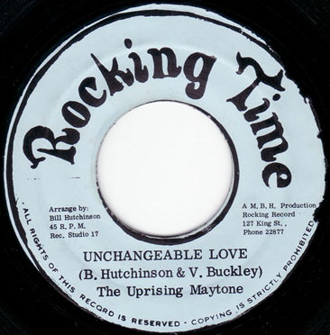 The Uprising Maytone – Unchangeable Love (1975, Vinyl) - Discogs