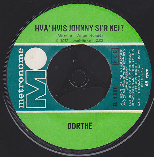 télécharger l'album Dorthe - Hva Hvis Johnny Sir Nej