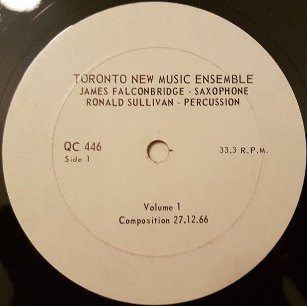 baixar álbum Toronto New Music Ensemble - Volume One 27 29 12 66