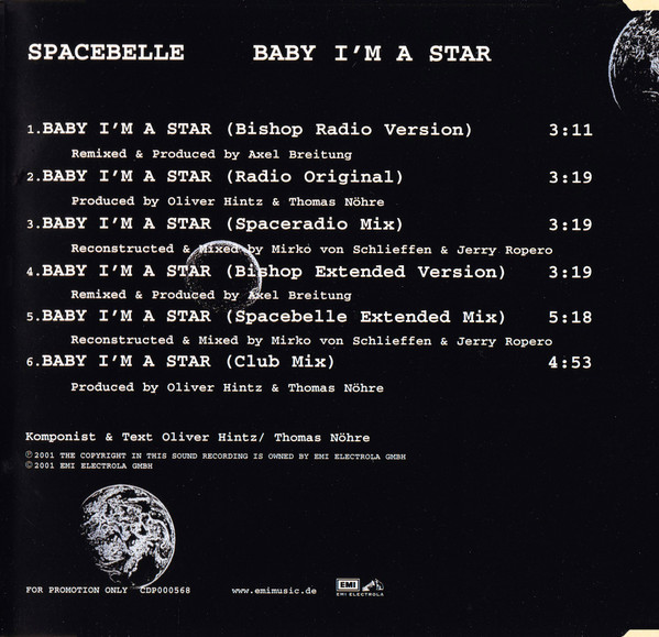 Album herunterladen Space Belle - Baby Im A Star