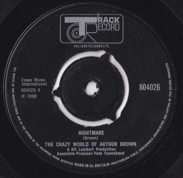 The Crazy World Of Arthur Brown – Nightmare (1968, Vinyl) - Discogs