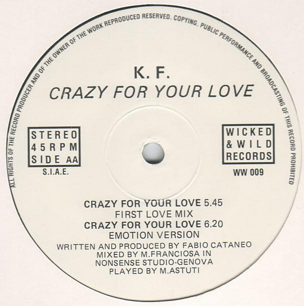 baixar álbum KF - Crazy For Your Love
