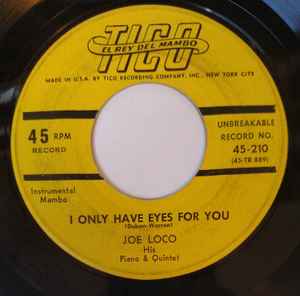 Joe Loco And His Quintet - I Only Have Eyes For You album cover