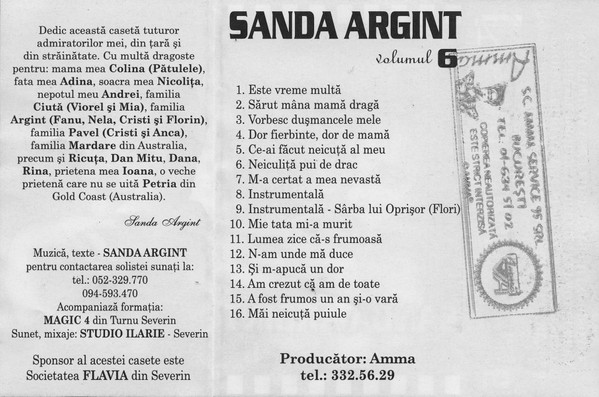 baixar álbum Sanda Argint - Volumul 6