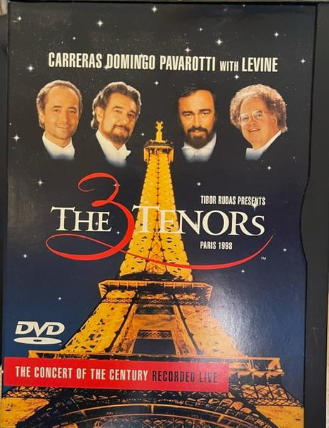 Carreras Domingo Pavarotti with Levine The 3 Tenors Paris 1998