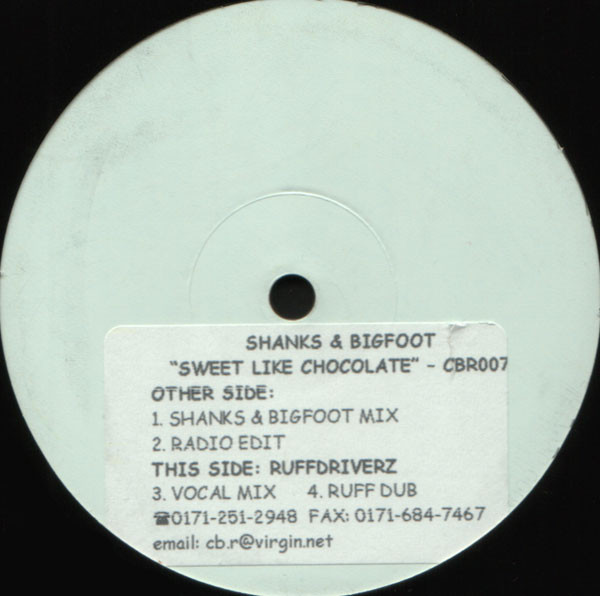 Shanks And Bigfoot Sweet Like Chocolate 1998 Stickered Vinyl Discogs 0785