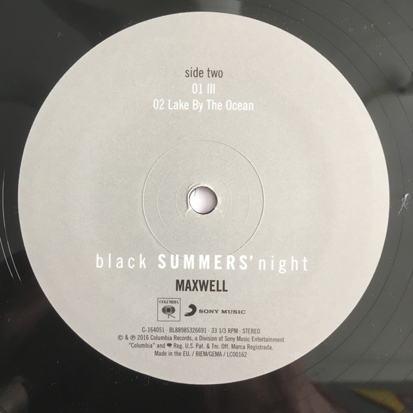 Maxwell – Black Summers' Night (2016, Vinyl) - Discogs