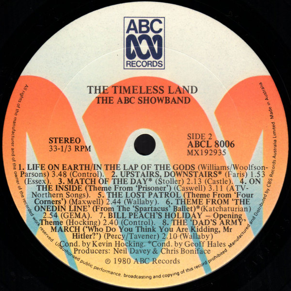 Album herunterladen The ABC Showband - The Timeless Land And Other Great TV Themes