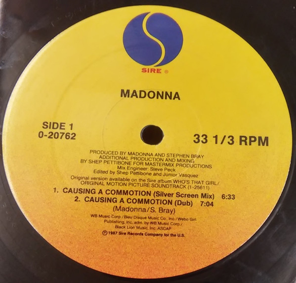 Madonna - Causing A Commotion | Sire (0-20762) - 3