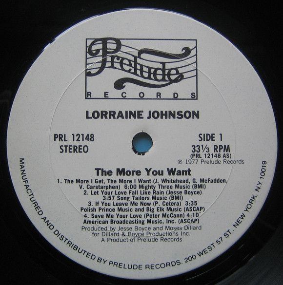 Lorraine Johnson – The More You Want (1977, Vinyl) - Discogs