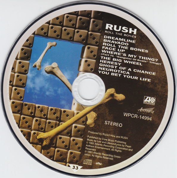 Rush = ラッシュ – Roll The Bones = ロール・ザ・ボーンズ (2013, SHM