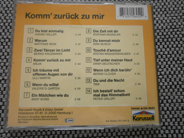 lataa albumi Various - Komm Zurück Zu Mir