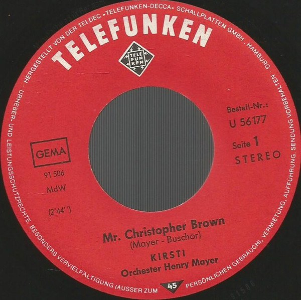 baixar álbum Kirsti - Mr Christopher Brown
