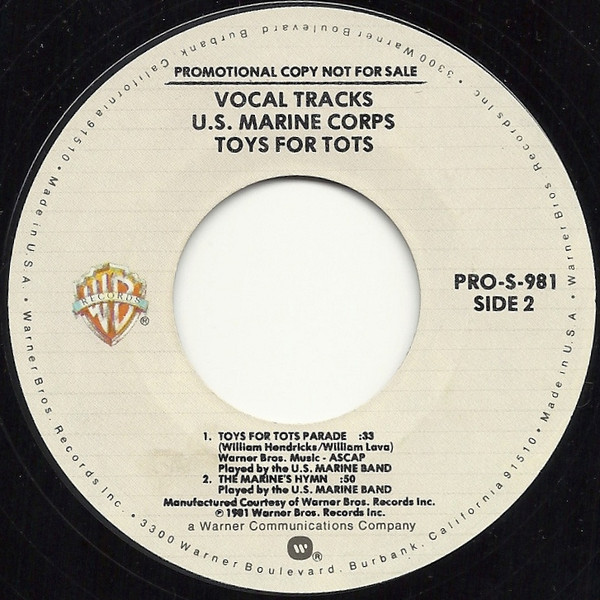 télécharger l'album Various - Vocal Tracks US Marine Corps Toys For Tots