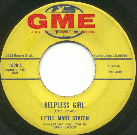 last ned album Little Mary Staten - Helpless Girl Steppin Stone