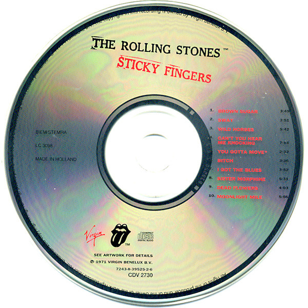 The Rolling Stones – Sticky Fingers (1994, CD) - Discogs