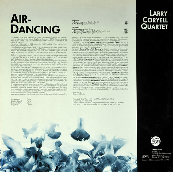 télécharger l'album Larry Coryell Quartet - Air Dancing