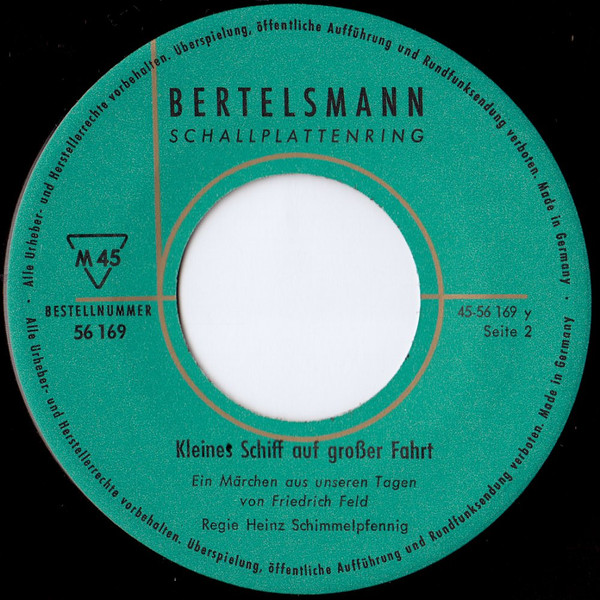 Album herunterladen Friedrich Feld - Kleines Schiff Auf Großer Fahrt