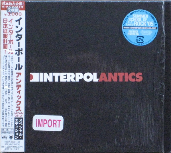 Interpol – Antics (2005, CD) - Discogs