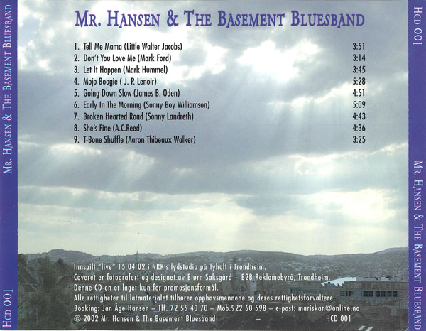 Album herunterladen Mr Hansen & The Basement Bluesband - Mr Hansen The Basement Bluesband
