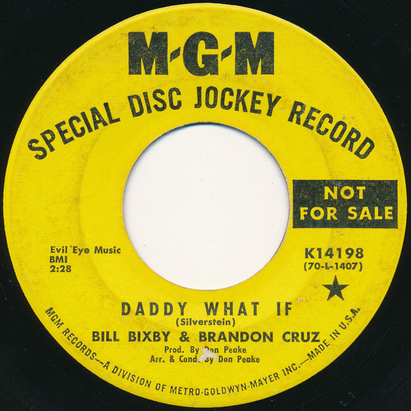 Bill Bixby & Brandon Cruz – Daddy What If / Best Friend (1970, Vinyl