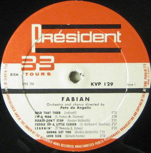 descargar álbum Download Fabian - The Tiger album