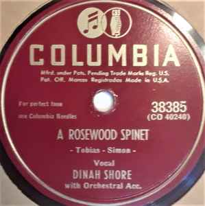 Dinah Shore - A Rosewood Spinet / Tara Talara Tala album cover