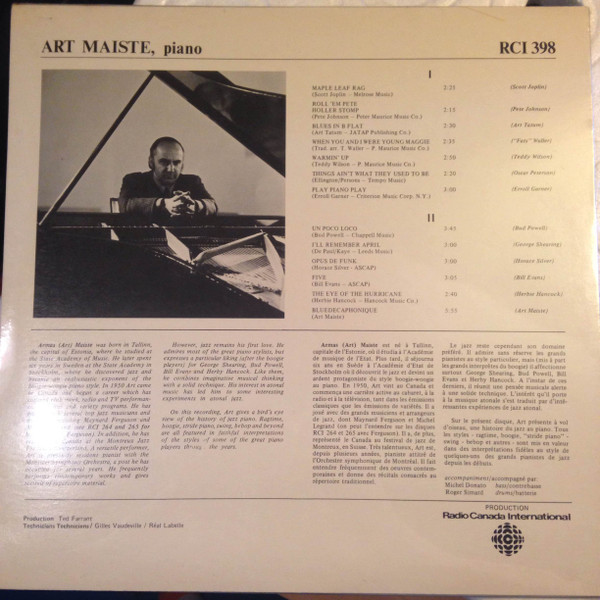 lataa albumi Download Art Maiste - Pianostyles album
