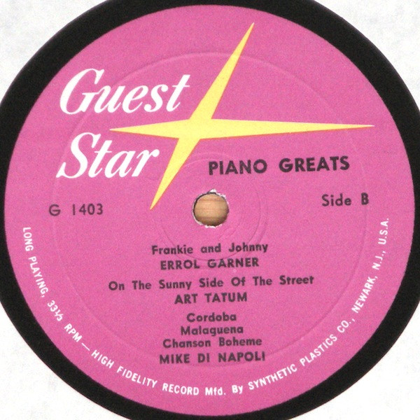 télécharger l'album Errol Garner and Art Tatum Mike Di Napoli - Piano Greats