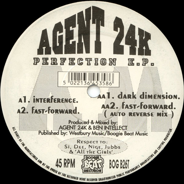 midnat teater Arving Agent 24K – Perfection E.P. (1993, Vinyl) - Discogs