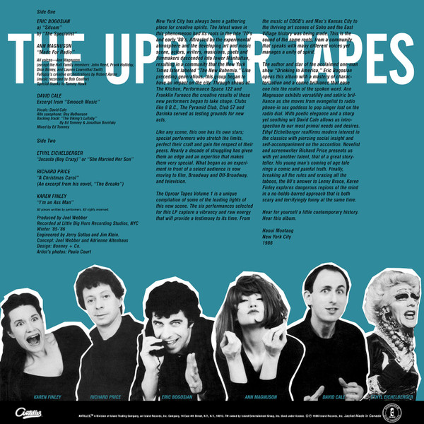 Various - The Uproar Tapes Volume 1 | Antilles (AN7084) - 2