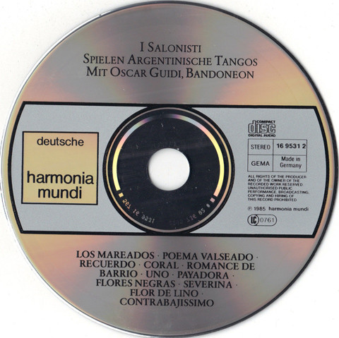 baixar álbum I Salonisti Oscar Guidi - Café Victoria Argentinische Tangos 2