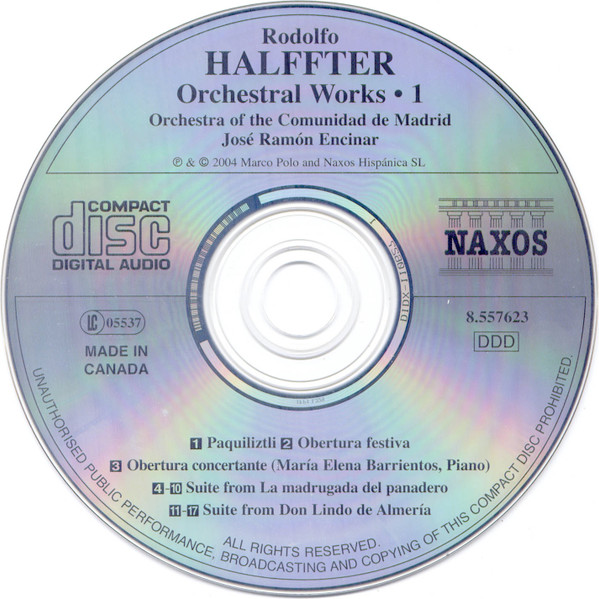 ladda ner album Rodolfo Halffter Orchestra Of The Comunidad De Madrid, José Ramón Encinar - Don Lindo De Almería Orchestral Works 1