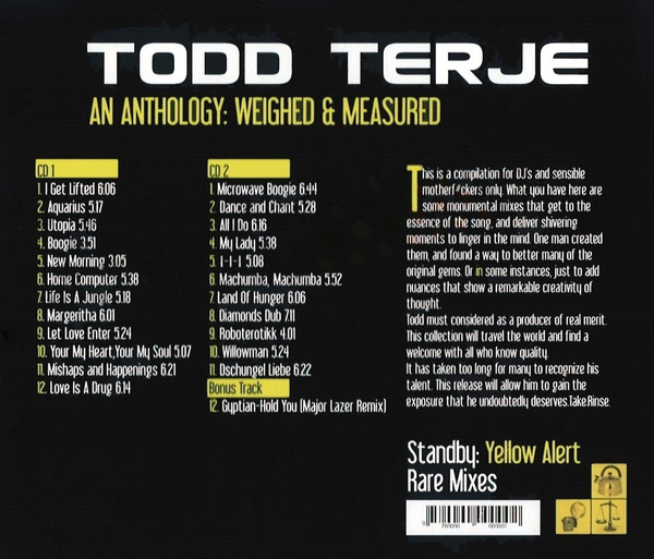 Album herunterladen Todd Terje - An Anthology Weighed Measured