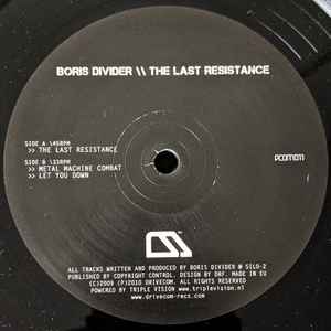 Boris Divider - The Last Resistance album cover