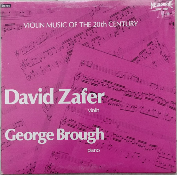 last ned album David Zafer, George Brough - Violin Music Of The 20th Century