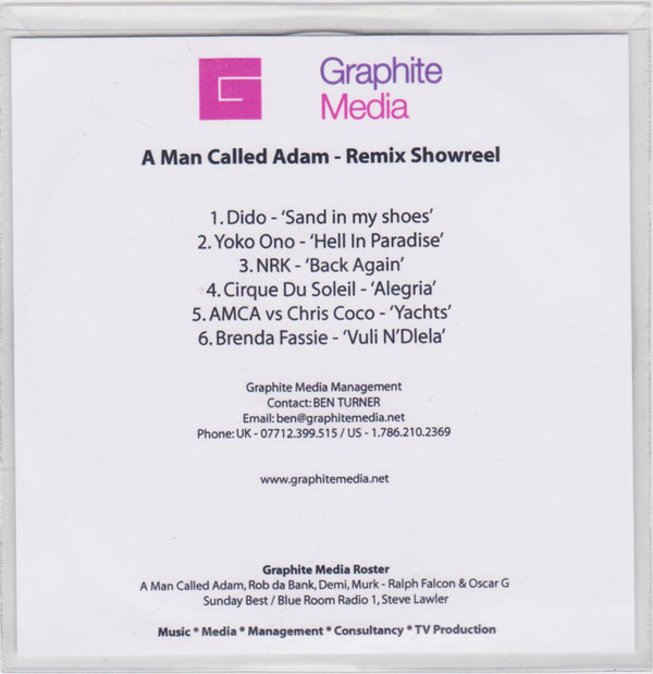 last ned album A Man Called Adam - Remix Showreel