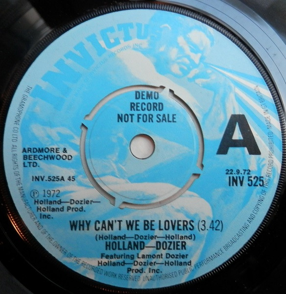 Holland-Dozier Featuring Lamont Dozier – Why Can't We Be Lovers