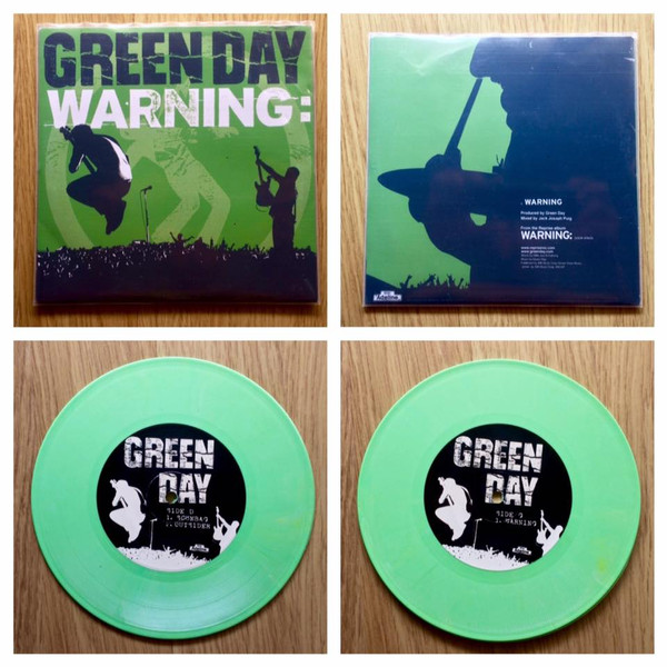 Green Day – Warning (2014, Green, Vinyl) - Discogs