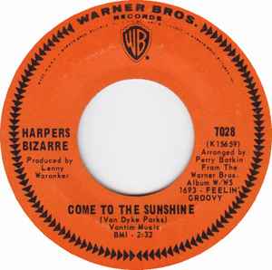 Harpers Bizarre - Come To The Sunshine album cover