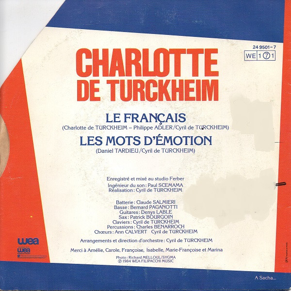 lataa albumi Charlotte De Turckheim - Le Français