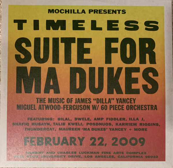 Miguel Atwood-Ferguson - Mochilla Presents Timeless: Suite For Ma Dukes - The Music Of James "J Dilla" Yancey | Mochilla (MOLP-008) - main