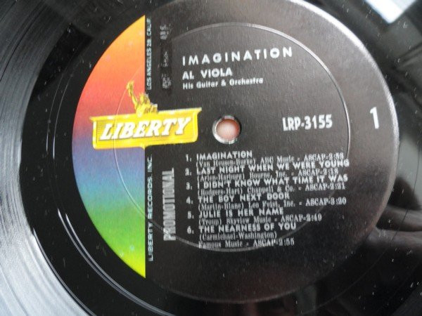 Al Viola – Imagination (1960, Vinyl) - Discogs